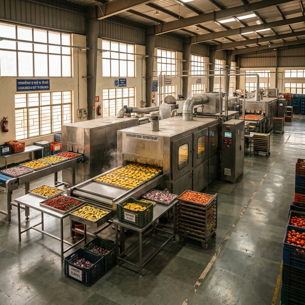 Transformation from raw produce to value-added dehydrated products