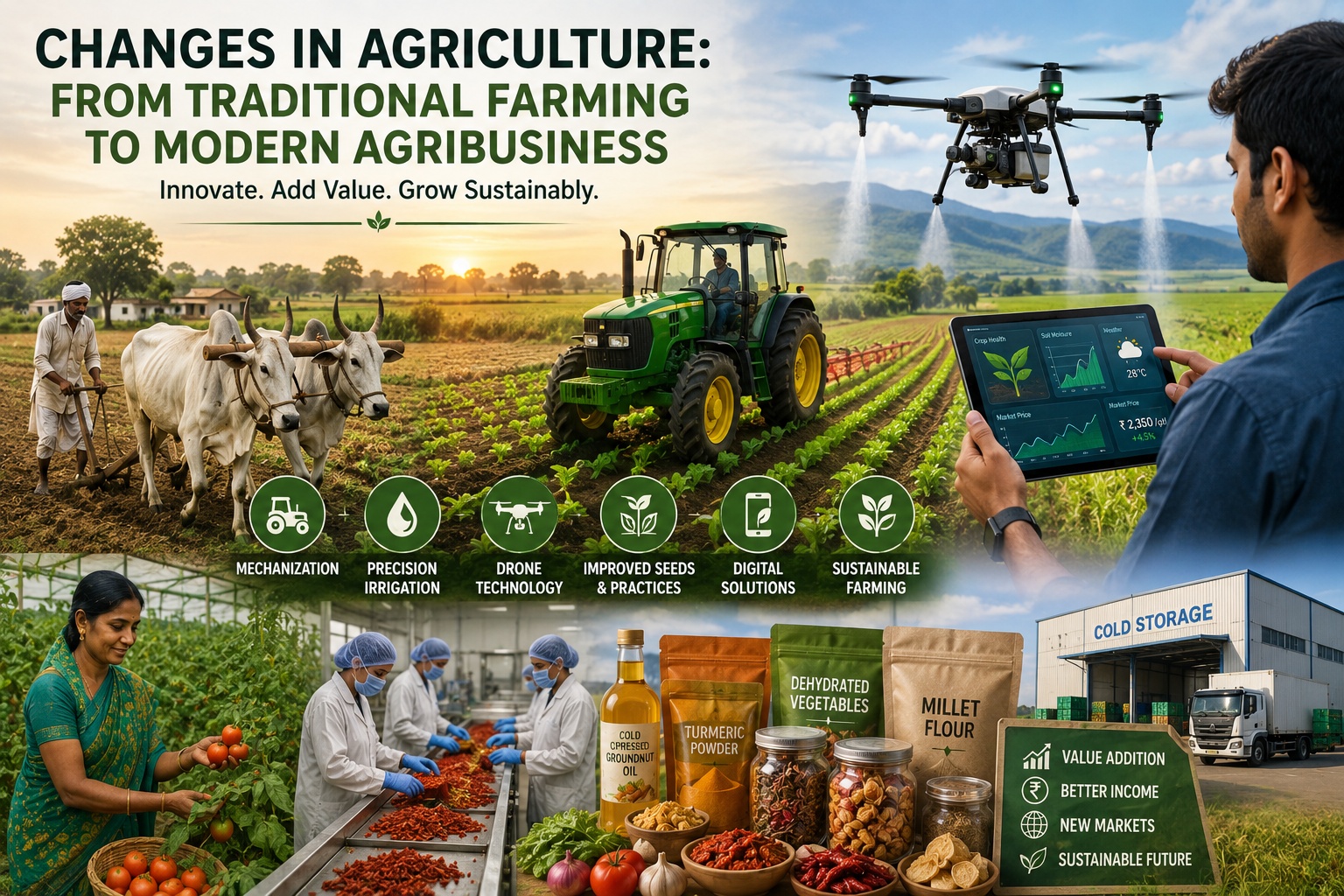 Transforming Agriculture From Traditional Farming to Modern Agribusiness